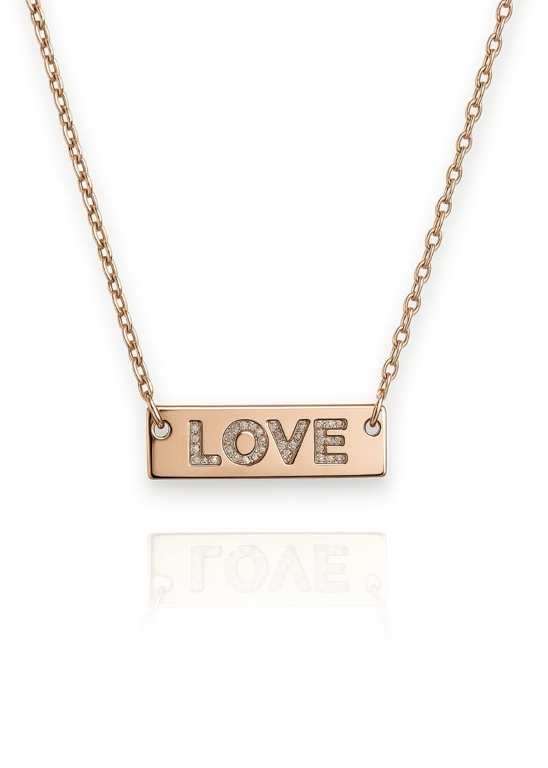 שרשרת דיסקית LOVE